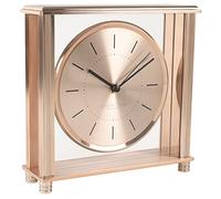London Clock Square Gold Large Mantel Clock, 20 x 20 x 6cm