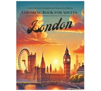 London Coloring Book for Adults: Relaxing Streets, Cafés & Landmarks for Stress Relief and Mindful Creativity (Cozy Cities Coloring by Mayaline)