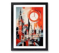 London Constructivism Framed Print | A2 Black Framed Wall Art | Ready to Hang | Modern Historical Picture | Living Room Bedroom Lounge Office