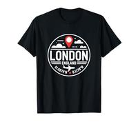 London Coordinates England Travel Airport Luggage Vacation T-Shirt