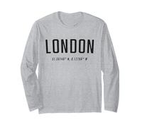 London Coordinates Graphic Tee City Lover Souvenir Long Sleeve T-Shirt