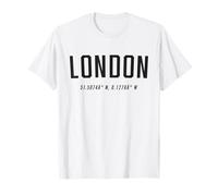 London Coordinates Graphic Tee City Lover Souvenir T-Shirt