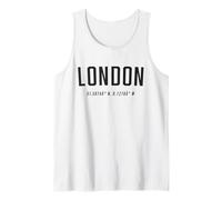 London Coordinates Graphic Tee City Lover Souvenir Tank Top