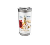 London Corgi Royalty British Icons Funny England Souvenir Stainless Steel Insulated Tumbler