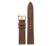 London Craftwork 18mm 19mm 20mm 21mm 22mm 24mm Leather Strap compatible with NOMOS Club, Orion, Tangente, Zurich & Ludwig Series (Brown D Gold, 24mm)