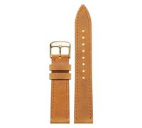 London Craftwork 18mm 19mm 20mm 21mm 22mm 24mm Leather Strap compatible with NOMOS Club, Orion, Tangente, Zurich & Ludwig Series (Khaki D Gold, 22mm)