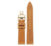 London Craftwork 18mm 19mm 20mm 21mm 22mm 24mm Leather Strap compatible with NOMOS Club, Orion, Tangente, Zurich & Ludwig Series (Khaki Gold, 21mm)