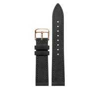 London Craftwork 18mm 19mm 20mm 21mm 22mm 24mm Leather Strap compatible with NOMOS Club, Orion, Tangente, Zurich & Ludwig Series (Black D Rose, 20mm)