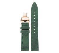 London Craftwork 18mm 19mm 20mm 21mm 22mm 24mm Leather Strap compatible with NOMOS Club, Orion, Tangente, Zurich & Ludwig Series (Green Rose, 20mm)