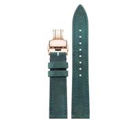 London Craftwork 18mm 19mm 20mm 21mm 22mm 24mm Leather Strap compatible with NOMOS Club, Orion, Tangente, Zurich & Ludwig Series (Blue Rose, 19mm)