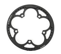 London Craftwork 50T Chainring & Guard set for Brompton Silver Black (black)