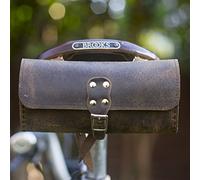 London Craftwork Bicycle Saddle Bag Genuine Leather RAW Brown Vintage Style (Brown)