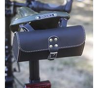 London Craftwork Bike Tool Bag Saddle Frame Handlebar Genuine Leather Black Yellow