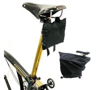 London Craftwork Brompton Saddle Bag with Rainproof Anti-dust Cover for C/P/T/A/G line