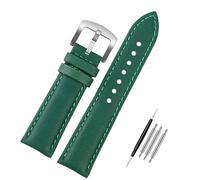 London Craftwork Canvas Strap fit Tag Heuer MONACO CARRERA FORMULA 1 Watch 22mm Butterfly Clasp (Green (sivler buckle))
