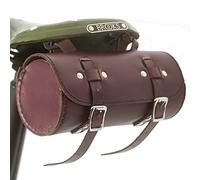 London Craftwork Classic Saddle/Handlebar Roll Bag Real Leather Wine Brown for Bike Tools ROL-Cher
