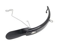 London Craftwork Front Mudguard Blade for Brompton incl. stay & flap Black/Silver (black)