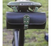 London Craftwork Genuine Leather Tool Bag Bike Saddle Bag Handcrafted Bike Bag Black Green bro-bl-Green