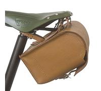 London Craftwork Large Bicycle Bag Genuine Leather Saddle/Handlebar/Frame Bag Honey TAN 23 x 19.5 x 11cm XXL-TAN