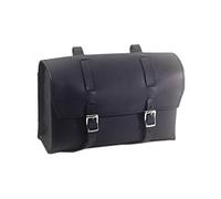 London Craftwork Large Bicycle Leather Bag Saddle/Handlebar/Frame Bag in Black Leather Classic Bag XL-BL