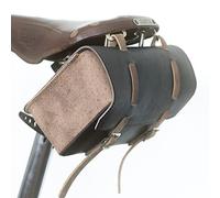 London Craftwork Large Natural Leather Bike Bag Saddle Handlebar in Black Vintage Brown 2022 Collection