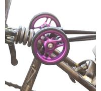 London Craftwork New Wide Easy Wheels For BROMPTON ver 2.0 in PURPLE EZ-3
