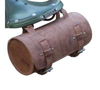 London Craftwork Round Leather Saddle Handlebar Bag 20 x 9.5cm Vintage Brown