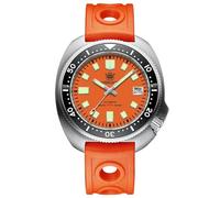 London Craftwork SD1970 Steeldive Captain Willard 6105 Automatic Diver Watch NH35 Movement (Limited Orange (Rubber Strap))