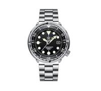 London Craftwork SD1975 Steeldive Tuna 300M Waterproof Automatic Diver Watch NH35 Movement (Black)