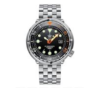 London Craftwork SD1975 Steeldive Tuna 300M Waterproof Automatic Diver Watch NH35 Movement (Black Orange Limited Edition Ver 3.0)