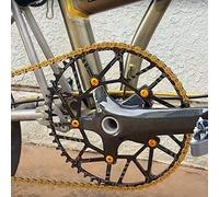 London Craftwork Ultra Lightweight 58T Chainring For BROMPTON Black 109g