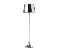 London Cromo 1 Light Floor Lamp Chrome E27 Netlighting Grey One Size