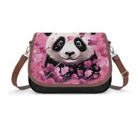 London Crossbody Bags for Women Leather Handbags Travel Purses Shoulder Bags Tote Bag for Daily Use, Pink Panda Cotton, One Size