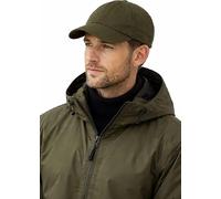 London Design Water Resistant Shower & Rain Repellant Baseball Cap, Olive Green, Adjustable Fit 56-61cm, Quilted Lining, All Season Men's & Womens's Hat.Waxed Cotton Shell