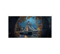 London Diamond Art Kits Adults with Diamond Art Accessories, 5D DIY Crystal Gem Crafts Kits for Kids, Landscape Rhinestones Paint by Numbers on Canvas 48 x 24In, Wall Artwork for Room Decor 2509-10831