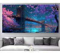 London Diamond Art Scenery Diamond Painting XXL 28x56inch, 2025 New DIY Crystal Art kits for Adults,5D Full Square Drill Rhinestone Embroidery Canvas Crafts Gem Painting, Decoration Gifts Z-P113