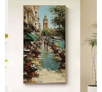 London Diamond Painting Big Ben Diamond Art Kits Adults, 5D Crystal Art Kits for Adults Kids DIY Round Full Drill Gem Art Dots Craft Paintings Embroidery Kits Home Wall Decor Gifts 100x200cm tb75-l