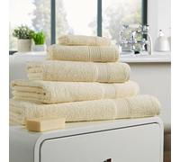 London Dream Egyptian Cotton Jumbo Bath Sheets XL, 500 GSM Home CollectionQuick Dry Extra Large Bathroom Towels 100 x 180 cm (2 x Jumbo Bath Sheets, Cream)