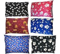 London Dream Pack of 2 Dog Bed Covers Only Large 39" x 29", Pillow Replacement Zipped Cushion Cover Soft Polycotton Machine Washable (Mix Colors)