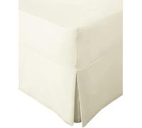 London Dream Polycotton Non-Iron Pillowcases Pair Percale Quality 180 Thread Count (Cream, Pillow Case Size 50 x 75 cm)