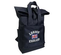 London England Backpack Souvenir Gift, 15 Inches Lightweight Rucksack, School, College, Travel, Work, Casual for Men Women Kids Boys Girls Teens (Navy LND)