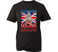 London England Big Ben T-Shirt King Charles III Queen Elizabeth II United Kingdom Great Britain Pride Unisex Gift Tee Top (Black, S)