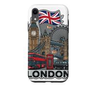 London England Big Ben Tower Bridge Union Jack Art Case for iPhone XR