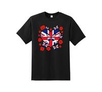 London England Flag Butterfly T-Shirt - Union Jack British Isles English Flag Top | UK Pride Clothing for Women, Girls & Kids | St George’s Day Tee, Souvenir, Football Supporters Shirt, Gift Idea