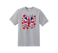 London England Flag Butterfly T-Shirt - Union Jack British Isles English Flag Top | UK Pride Clothing for Women, Girls & Kids | St George’s Day Tee, Souvenir, Football Supporters Shirt, Gift Idea