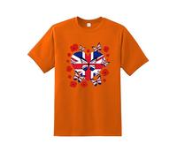 London England Flag Butterfly T-Shirt - Union Jack British Isles English Flag Top | UK Pride Clothing for Women, Girls & Kids | St George’s Day Tee, Souvenir, Football Supporters Shirt, Gift Idea