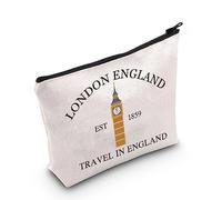 London England GIF Big Ben Souvenir for London Tourist England Trip Makeup Bag UK Travel Gift