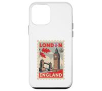 London England Iconic Landmarks Travel Stamp Souvenir Case for iPhone 12 mini