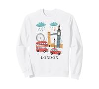 London England Landmark Travel Souvenir Art T-Shirt Sweatshirt