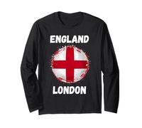 London England Retro Vintage English Flag Souvenirs Long Sleeve T-Shirt